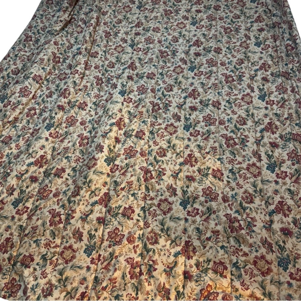 RALPH Lauren Highgate Woods FULL QUEEN COMFORTER Vtg FLORAL Neutral Rare - Picture 2 of 7